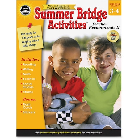 Carson Dellosa Summer Bridge Activities Workbook, Grade 3-4, Paperback 704699